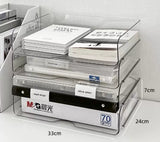 Desktop Storage Box Transparent Acrylic Desk Storage Rack